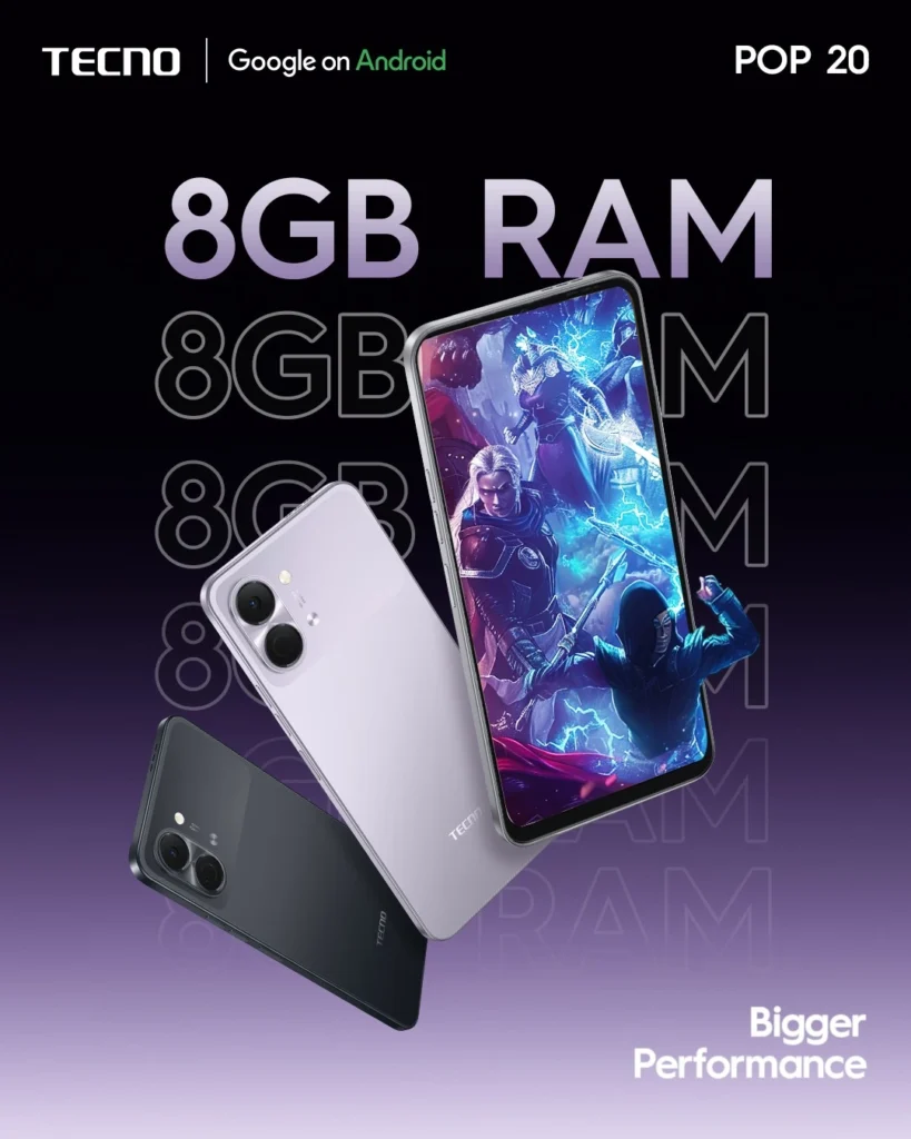 Tecno Pop 20 (4GB RAM / 64GB Storage)