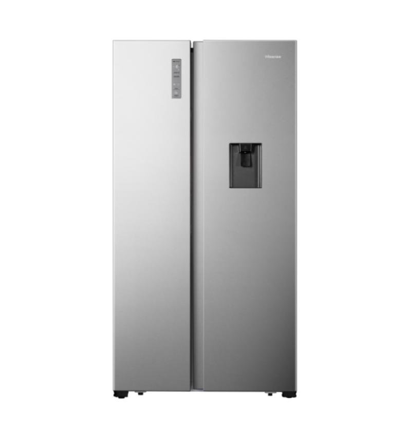 Hisense Fridge 518L Non Frost Silver Side By Side With Water Dispenser Silver REF518DR
